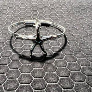 Star Fish Bracelet 18K White Gold Plated